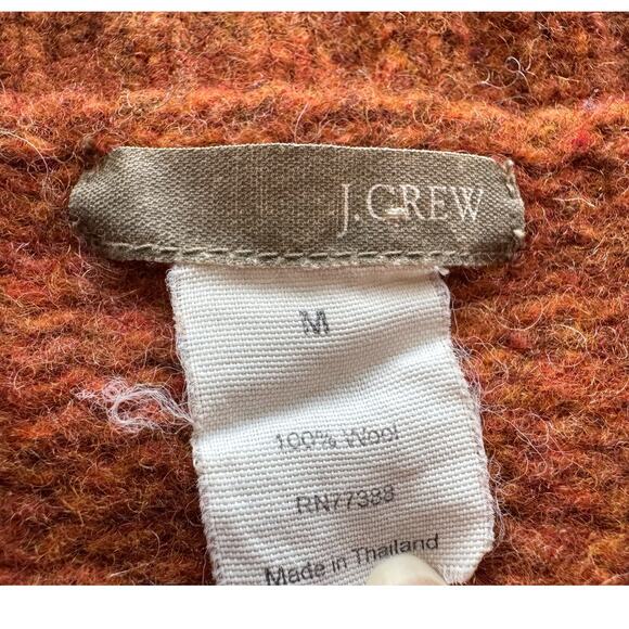 Vintage J. Crew Wool Knit Women's Medium Sweater Jacket  Zip-Up - Picture 4 of 4